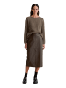 Marc O'Polo Bouclé-Pullover regular in shaded brown melange