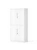 SONGMICS Aktenschrank Berend in Weiß - (B)80 x (H)180 x (T)40 cm