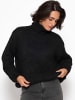 SASSYCLASSY Oversize Rollkragenpullover in Schwarz