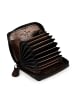 Greenburry Destressed Geldbörse RFID Schutz Leder 10.5 cm teak brown
