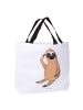 Mr. & Mrs. Panda Damen Schultertasche Faultier Vogel ohne Spruch in Weiß