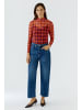 Oui Langarmshirt in dk red red