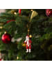 Villeroy & Boch 6er Set Ornamente Santa 2026 Christmas Classics in Weiß-Gold 4,3 x 5,7 x 11,1 cm