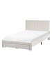 Beliani Doppelbett LONZAC in Weiß - (W) 125 x (H) 90 x (L) 208 cm
