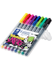 Staedtler Folienschreiber Lumocolor M permanent farbig sortiert Packung mit 8 ...