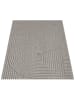 KADIMA DESIGN Outdoor Teppich Unifarben Spiral Balkon, Terrasse schmutzabweisend in Grau