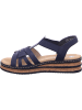 rieker Keilsandalette in blau