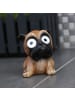 MARELIDA LED Solar Gartenfigur Hund Kira in braun - H: 11cm