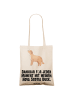 Mr. & Mrs. Panda Strandtasche Nova Scotia Duck Moment mit Spruch in Creme