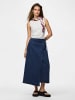 Pieces Jeansrock in Dark Blue Denim