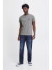 BLEND T-Shirts BHTee 20716511 lässiges T-Shirt mit in mittelgrau
