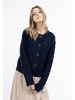 DreiMaster Vintage Damen Strickjacke Mit Knöpfen in Marine