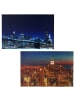 MCW 2er-Set LED-Bild mit Timer, Skyline New York