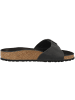 Birkenstock Sandale Madrid Big Buckle geöltes Nubukleder in schwarz