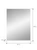 ebuy24 Bad Spiegel Scout Weiß 60 x 18 cm