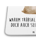 Mr. & Mrs. Panda Gläseruntersetzer Bär Seifenblasen mit Spruch in Weiß