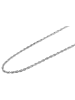 Adeliás Unisex Halskette – Kordelkette aus Edelstahl 50 cm in silber