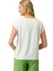 Zero  Shirt V-Ausschnitt mit Blumen in Patch CreamGreen