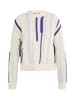 IZIA Damen Pullover in Wollweiss Mehrfarbig