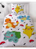 Pokémon Kinder-Bettwäsche Flanell "Pokemon Pikachu & Friends" in Bunt