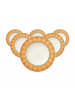 Villeroy & Boch 6er Set Suppenteller Samarkand Mandarin in ø 24,8 cm in bunt