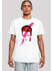 F4NT4STIC T-Shirt David Bowie Aladdin Sane Lightning Bolt in weiß