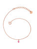 Glanzstücke München Armband aus Sterling Silber mit Turmalin in roségold