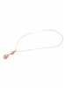 Gemshine Halskette mit Anhänger Rosenquarze Tropfen in rose gold coloured