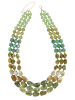 collezione alessandro Kurze Kette " Marble " in grün