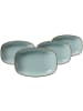4er Set Suppenteller Casa in Blau 23,5 x 16 cm