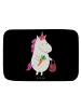 Mr. & Mrs. Panda Badematte Einhorn Vegan ohne Spruch in Schwarz