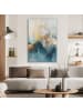 OnlyWow Akustibild Abstrakte Kunst gold blau