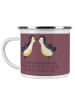 Mr. & Mrs. Panda Camping Emaille Tasse 13. Hochzeitstag Veilchen... in Kaffa Coffee