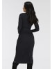 Bruno Banani Strickkleid in schwarz
