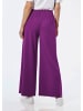 GOLDNER Kurzgröße:  Jersey-Hose in aubergine