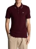 Lyle & Scott Poloshirt in Bordeaux/Mittelgrau meliert