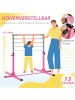 HOMCOM Gymnastikstange für Kinder Rosa