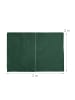 relaxdays 4-teiliges Pavillon-Seitenwand Set in Grün - (B)300 x (H)200 cm