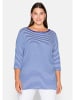 sheego Rippshirt in royalblau