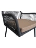 MCW 2er-Set Gartenstuhl O12, Anthrazit, Bezug taupe