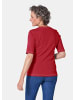 GOLDNER Kurzgröße:  Rundhalsshirt Basic T-Shirt aus reiner Baumwolle in rot