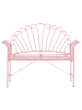 Beliani Gartenbank CAVINIA in Rosa - (W) 125 x (H) 97 x (L) 46 cm