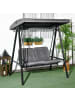 Outsunny Hollywoodschaukel 145L x 116B x 172H cm Dunkelgrau