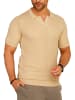 SOUL STAR Poloshirt - S2VALKA Basic Kurzarm Knit Polo Hemd Strick in Camel