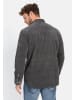 Camel Active Langarm Hemd in Regular Fit aus Cord in Dunkel Grau