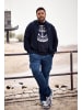 Men Plus Kurzarm T-Shirt in navy blau