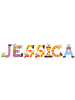 Playshoes Deko-Buchstaben "JESSICA" in bunt