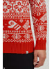 11 Project Norwegerpullover PRUwe 20714170 ME Modischer Strickpullover mit winterlichem Muster in Rot