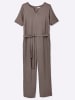 sheego Jumpsuit in dunkeltaupe