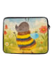 Mr. & Mrs. Panda Laptop Tasche Hummel flauschig Design ohne Spruch in Weiß